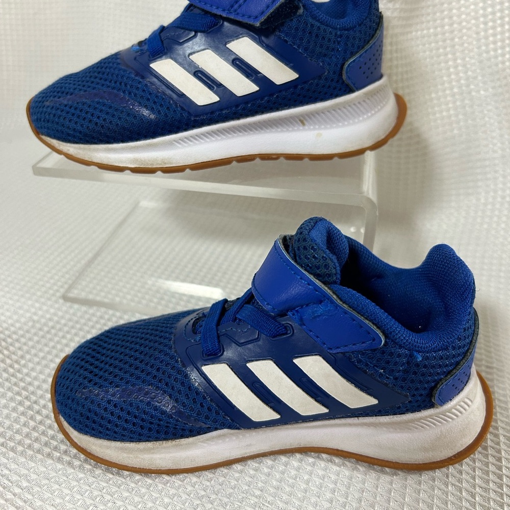 Adidas toddler blue sneakers - Picture 7 of 8